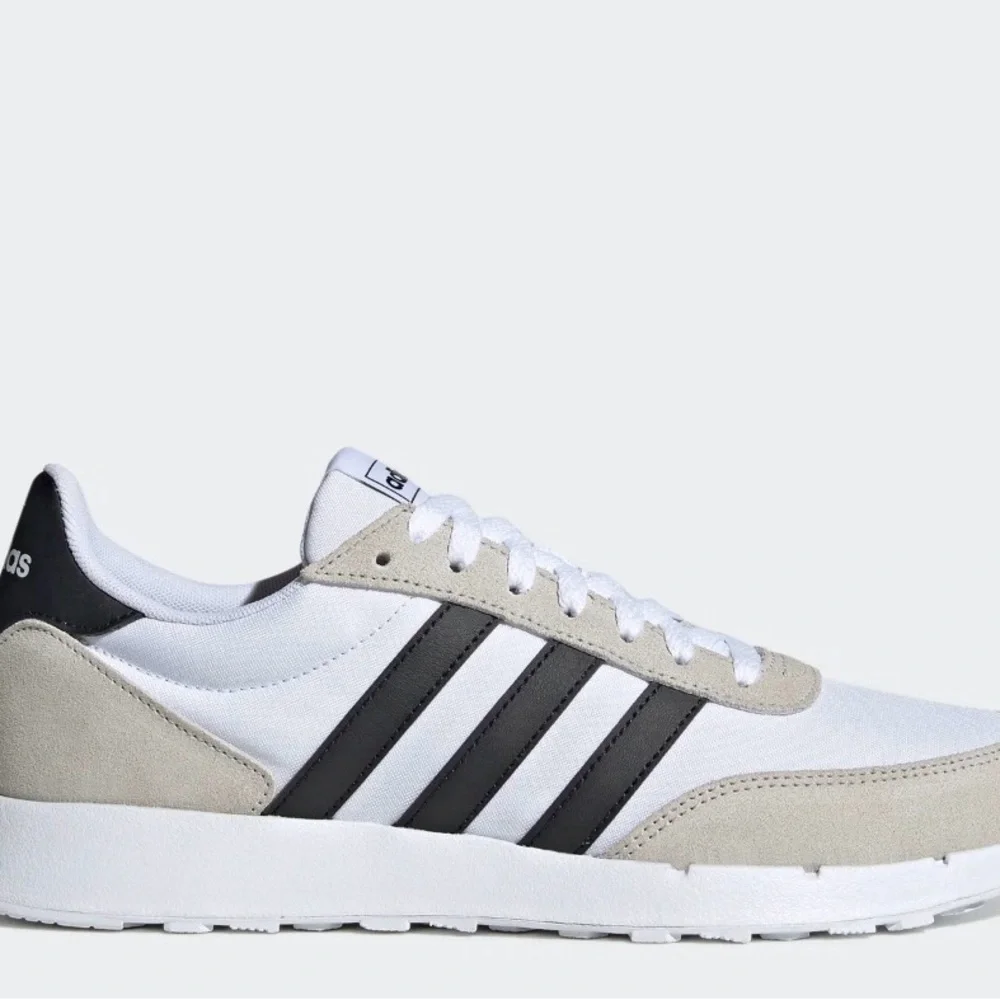 New Adidas Run 60s 2.0 Mens Shoes GX1739 White black Grey Sizes 8.5, 9, 9.5 - 13